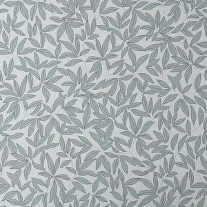 Scattered Leaf Silver Peel and Stick Wallpaper Panel (Covers 26 sq. ft)