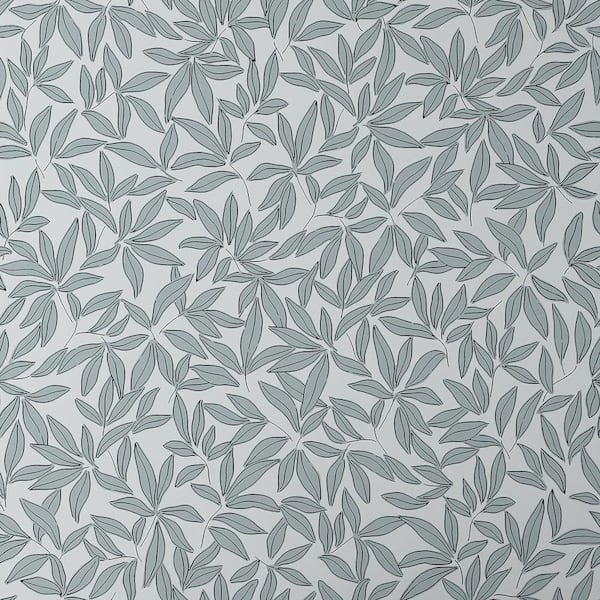 The Company Store Scattered Leaf Silver Peel and Stick Wallpaper Panel (Covers 26 sq. ft)