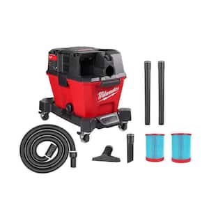 M18 FUEL 6 Gal. Cordless Wet/Dry Shop Vac W/Filter, Hose and Extra High Efficiency Filter