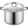 Cook N Home 16 qt. Stainless Steel Stock Pot with Glass Lid 02527 - The  Home Depot