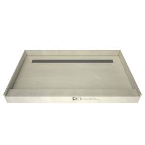 Redi Trench 48 in. x 72 in. Single Threshold Shower Base with Back Drain and Tileable Trench Grate
