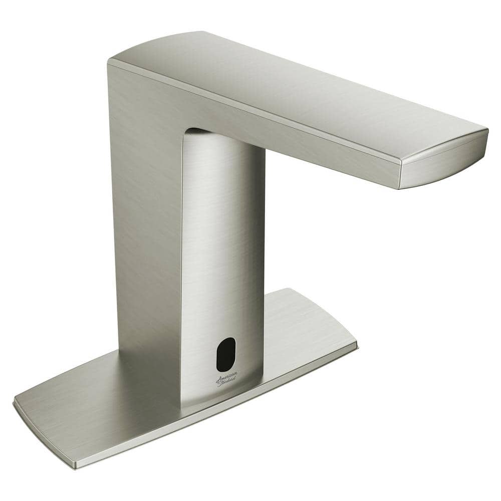Brushed Nickel Touchless Bathroom Faucet with SmarTherm Safety
