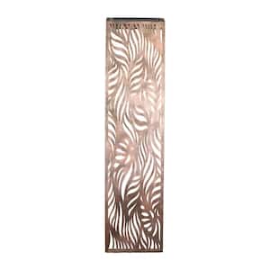 Gold Filigree with Leaf Pattern Metal Wall Art