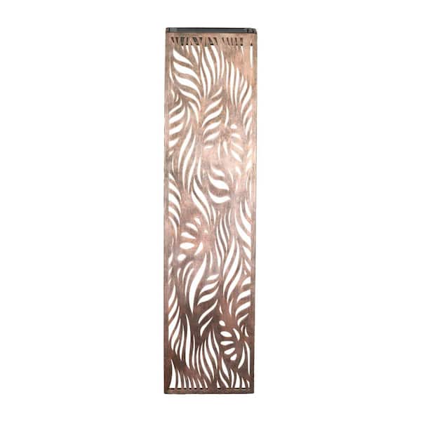 Exhart Gold Filigree with Leaf Pattern Metal Wall Art