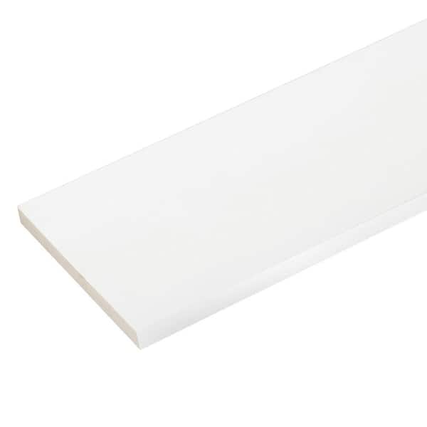 Veranda 1 in. x 9-1/4 in. x 8 ft. White PVC Trim (2-Pack)
