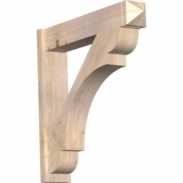 Ekena Millwork 8 in. x 38 in. x 38 in. Douglas Fir Olympic Arts and Crafts Smooth Outlooker