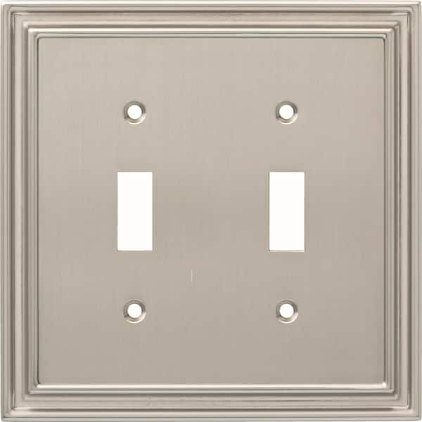 Liberty Nickel 2-Gang Toggle Wall Plate (1-Pack)