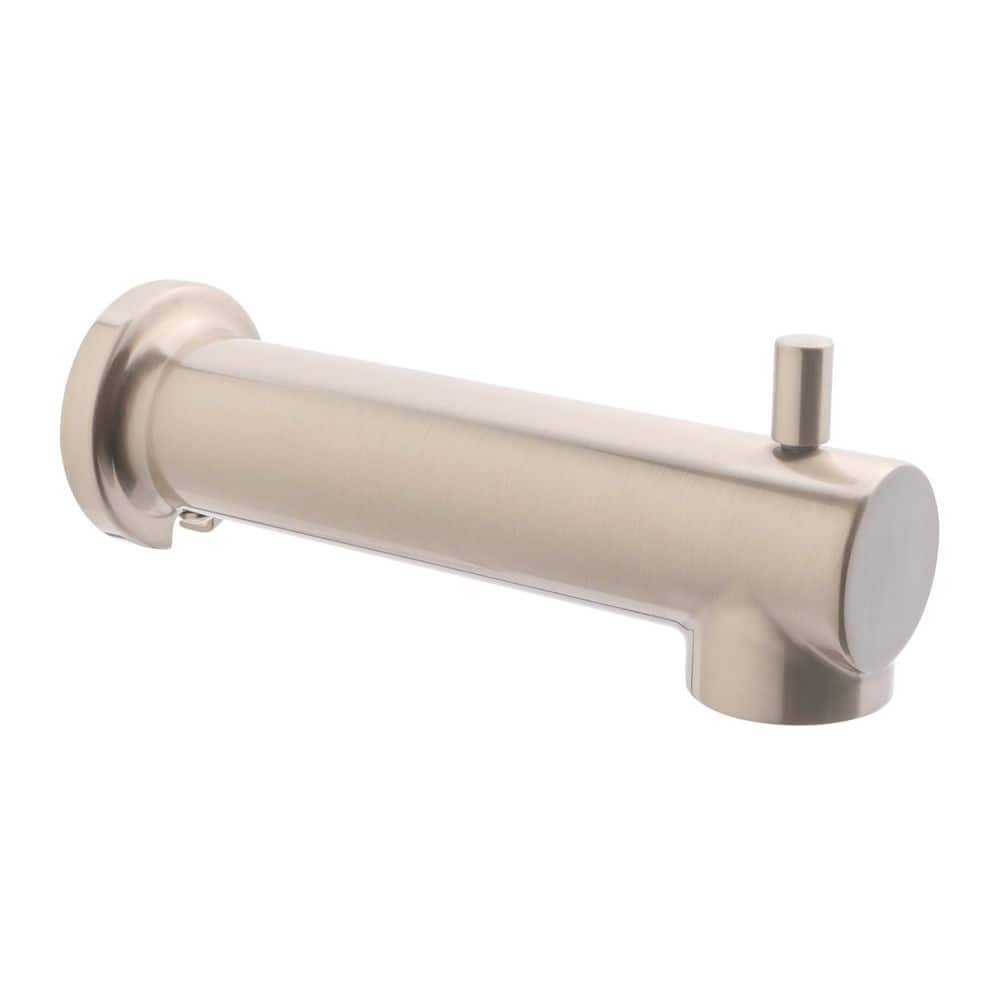Tub Spout with Diverter 8 in. Round Bathtub Faucet with Decorative Brushed Nickel Finish price history on PriceWatchPro