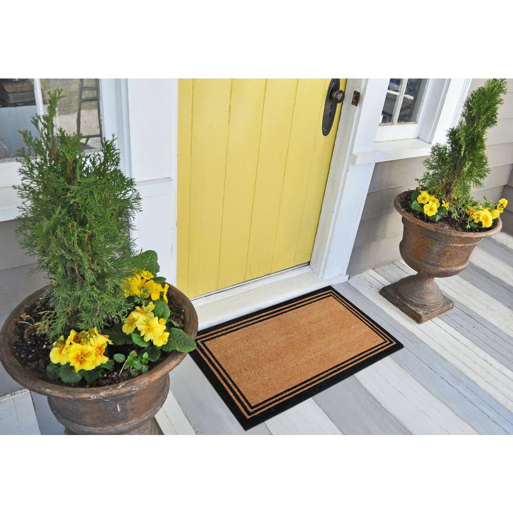 Personalized Classic Border Coir Outdoor Doormat, 18" x 30"