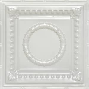 Victory Eggshell White 2 ft. x 2 ft. Decorative Nail Up Tin Ceiling Tile (24 sq. ft. /Case)