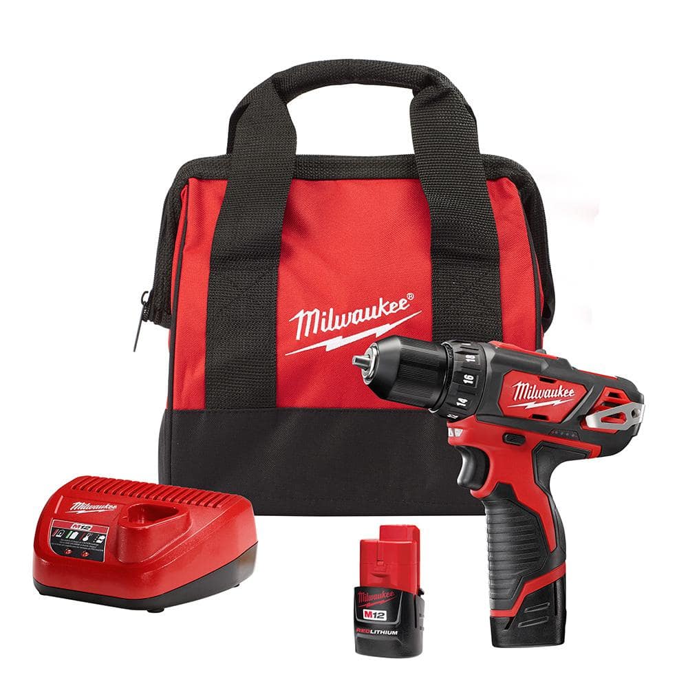 Milwaukee 2407-22 - M12 12V Cordless Drill/Driver Kit