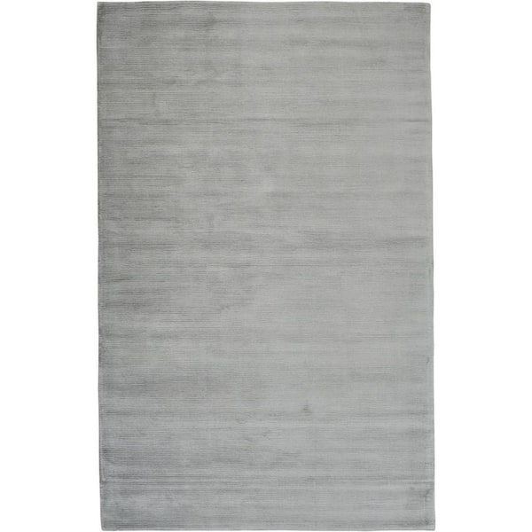10 ft. x 13 ft. Gray Solid Color Area Rug