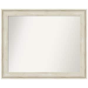 Regal Birch Cream 32.75 in. x 26.75 in. Non-Beveled Traditional Rectangle Framed Wall Mirror in Cream