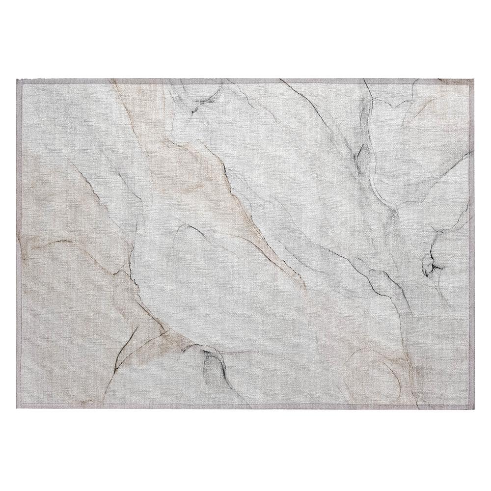 Chantille ACN515 Ivory 1 ft. 8 in. x 2 ft. 6 in. Machine Washable Indoor/Ou