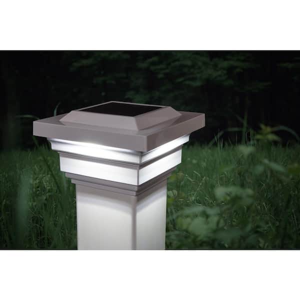 Classy Caps Regal 4 In X Outdoor, Best Solar Deck Post Lights 4×4 White