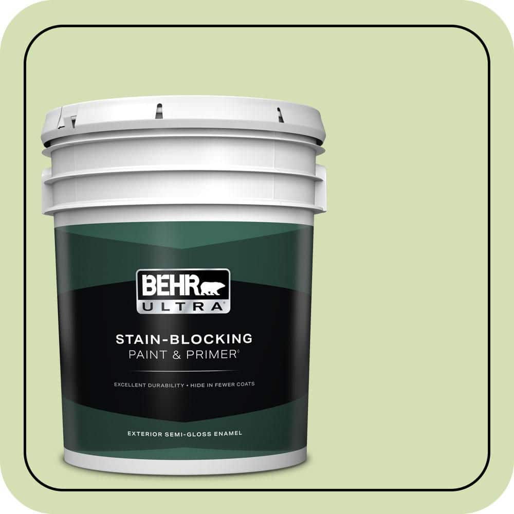 5 gal. #420C-3 Celery Bunch Semi-Gloss Enamel Exterior Paint & Primer price history on PriceWatchPro