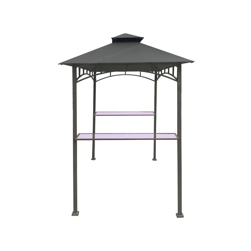 Gray 8' x 5' Bamboo Look Replacement Canopy Top