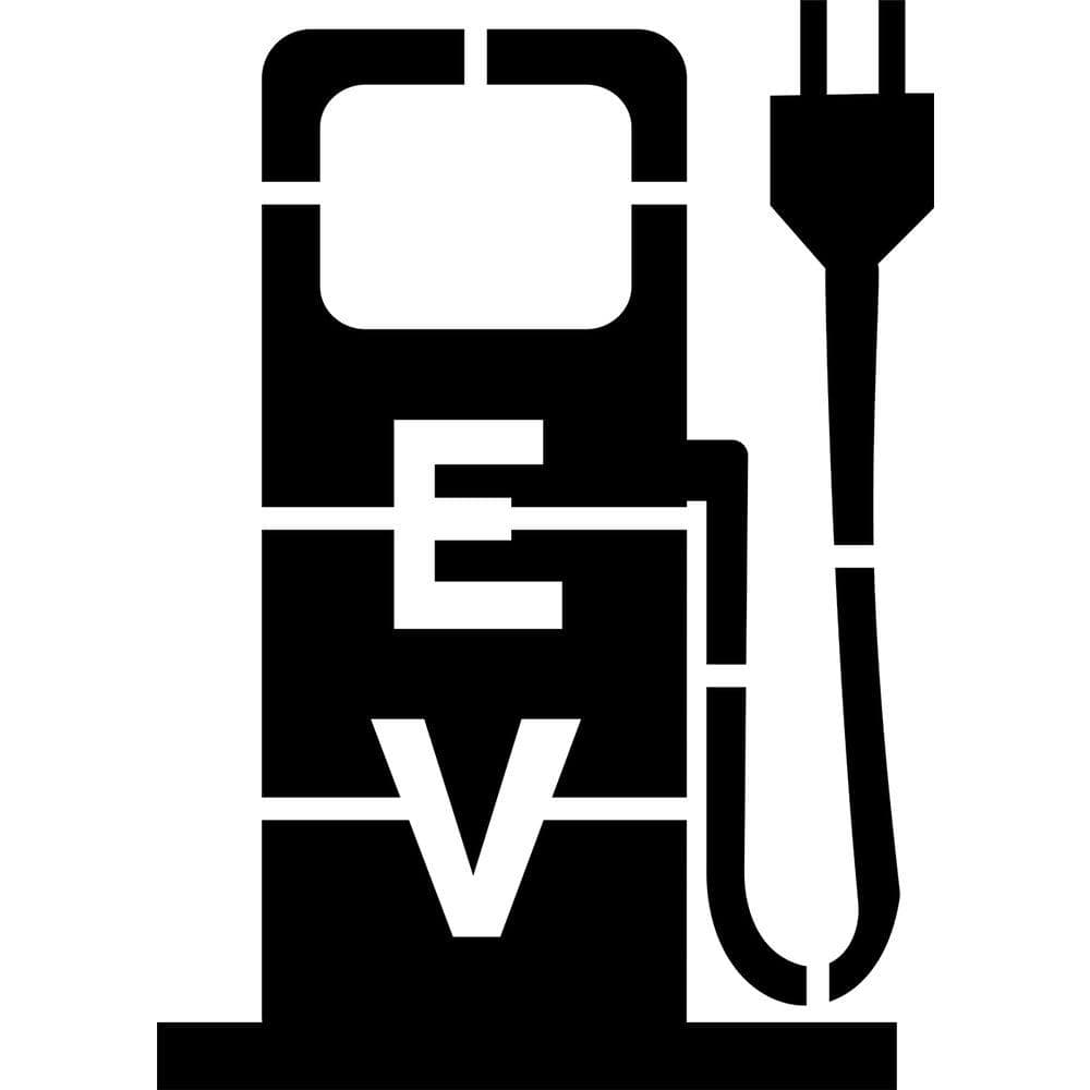 ELECTRIC VEHICLE CHARGE POINT STENCIL 