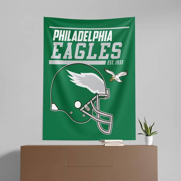 THE NORTHWEST GROUP NFL 40 YD Dash Legacy Eagles Printed Multi-Colored Wall Hanging- Wall Decor
