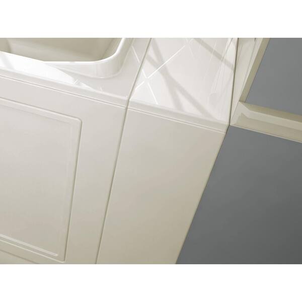 American Standard - Gelcoat Value Series 52 in. x 30 in. Left Hand Walk-In Air Bathtub with Outward Opening Door in Linen