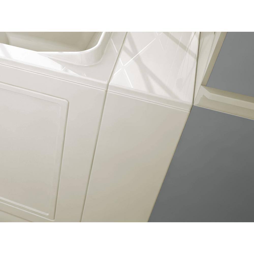 52'' x 30'' White Fiberglass Walk-In Whirlpool Bathtub