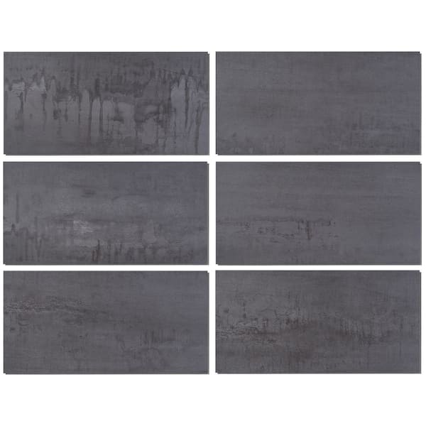 Ivy Hill Tile Angela Harris Metallic LVT Dark 11.9 in. x 23.9 in x