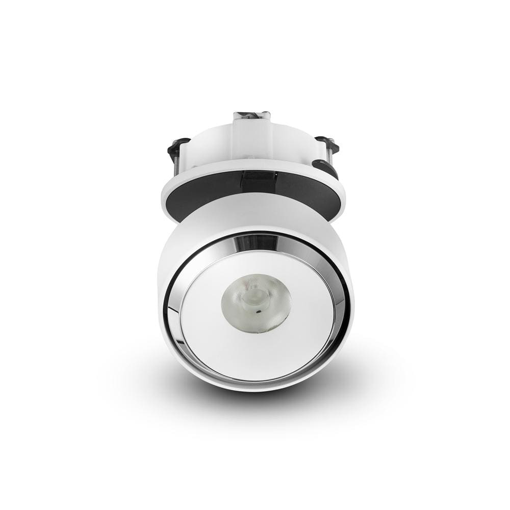 Orbit White Aluminum LED Flush Mounted Downlight