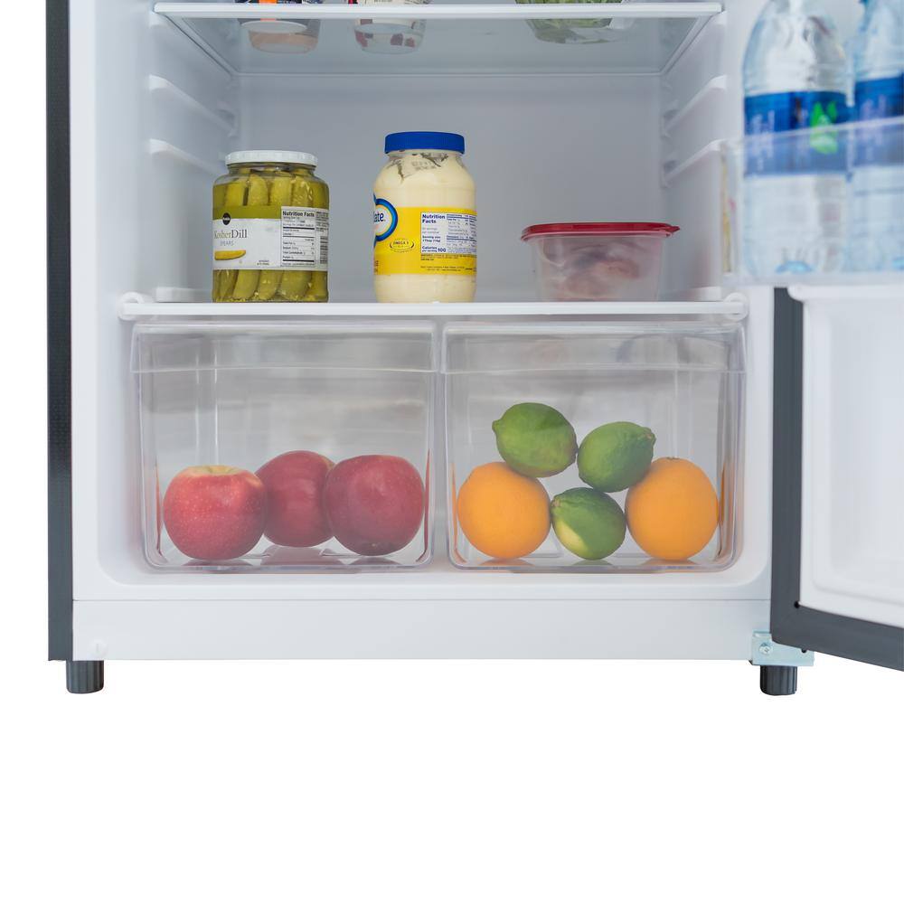 10.1 cu. ft. Top Freezer Refrigerator in Platinum Steel