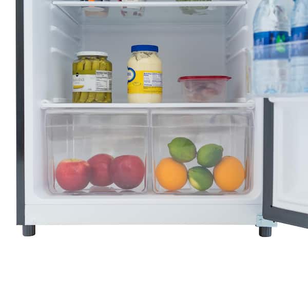 Magic Chef 10.1 cu. ft. Top Freezer Refrigerator in Platinum Steel