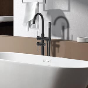 8 in.Widespread Double Handle Bathroom Faucet in Matte Black