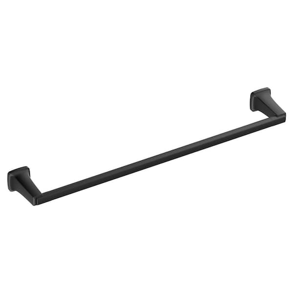 Double Towel Bar 23.6 Inch - Matte Black Stainless Steel (OD80611B)
