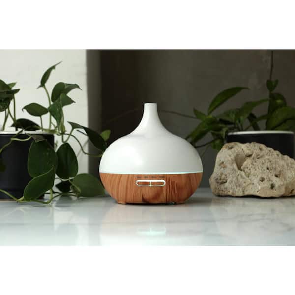シモンズグランドセール BLUZEN White/Wood mL 5 (3x Bundle Diffuser Ultrasonic Alpine 芳香器・アロマポット・アロマストーン