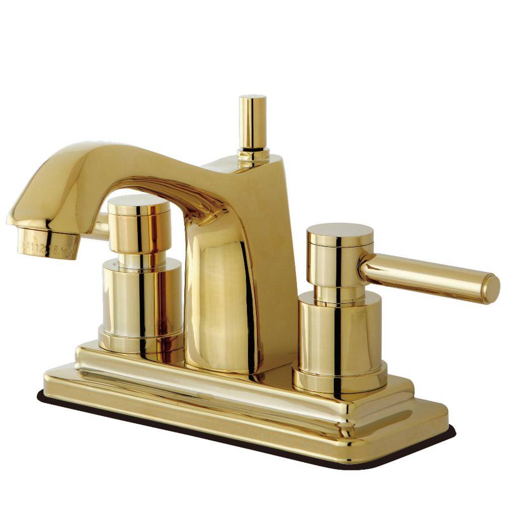 Concord 4 in. Centerset 2-Handle Bathroom Faucet in Polished Brass price history on PriceWatchPro