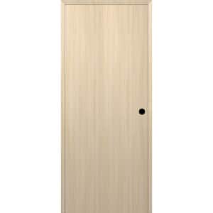 Optima DIY-Friendly 28 in. x 80 in. Left-Hand Solid Composite Core Loire Ash Single Prehung Interior Door