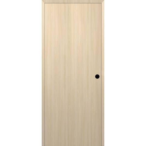 Belldinni Optima DIY-Friendly 28 in. x 80 in. Left-Hand Solid Composite Core Loire Ash Single Prehung Interior Door