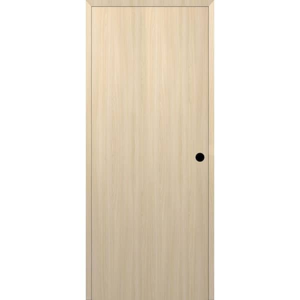 Belldinni Optima DIY-Friendly 18 in. x 96 in. Left-Hand Solid Composite Core Loire Ash Single Prehung Interior Door