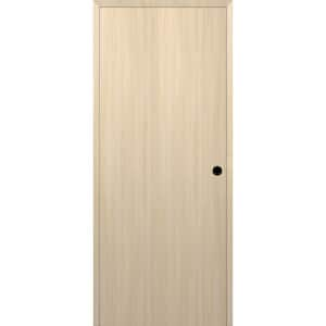 Optima DIY-Friendly 28 in. x 84 in. Left-Hand Solid Composite Core Loire Ash Single Prehung Interior Door