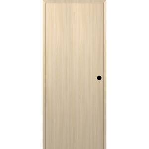Optima DIY-Friendly 32 in. x 84 in. Left-Hand Solid Composite Core Loire Ash Single Prehung Interior Door