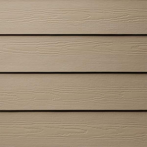 Hardie Plank HZ5 7.25 in. x 144 in. Statement Collection Khaki Brown Cedarmill Fiber Cement Lap Siding