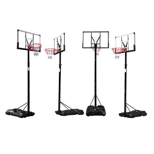 Winado 8 ft. H to 10 ft. H Adjustable Portable Basketball Hoop 518859160023  - The Home Depot