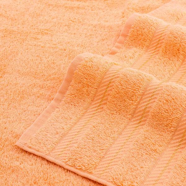 American Soft Linen Bath Towel Set 100% Turkish Cotton 3 Piece Towels for Bathroom- Malibu Peach