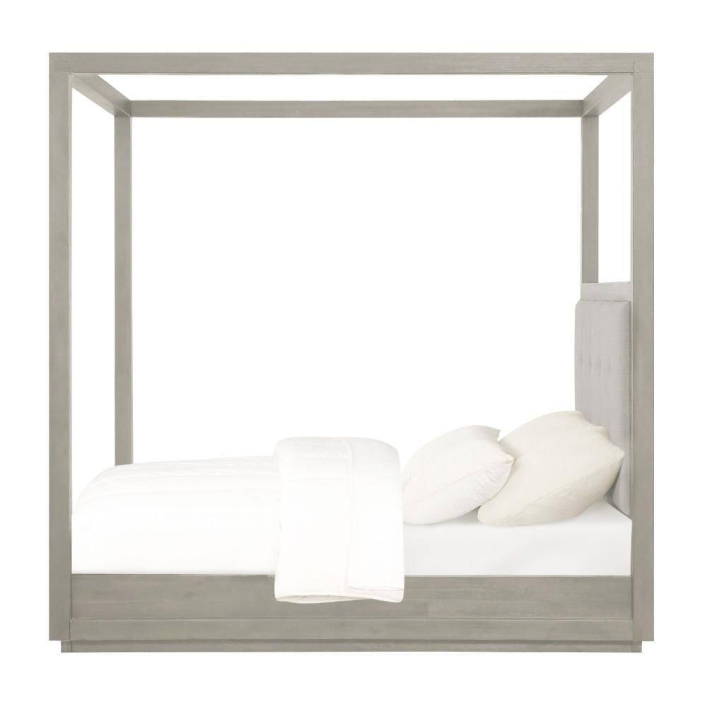 Kim Gray Wood Frame King Size Platform Bed - thumbnail 3