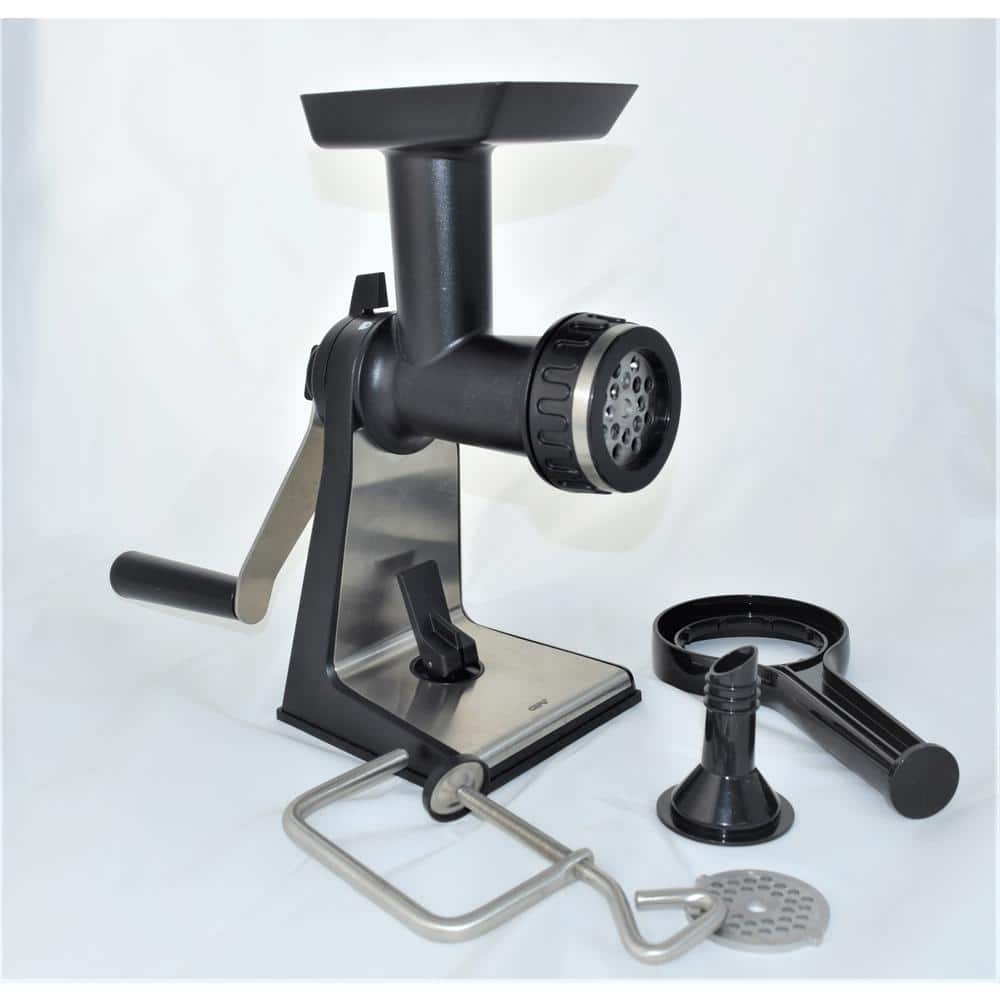 Meat Grinders, Gourmia GMG7100 Prime Plus Commercial Grade Meat Grinder  Variety of Sausage Funnels, Kibbeh Attachment and Metal Grinding Plates  Recipe Book Included 800 Watts ETL Approved 2200 Watts Max.