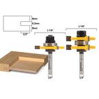 2pcs 1 4 Shank Tongue Groove Router Cutter Tenon Line Bit Woodworking