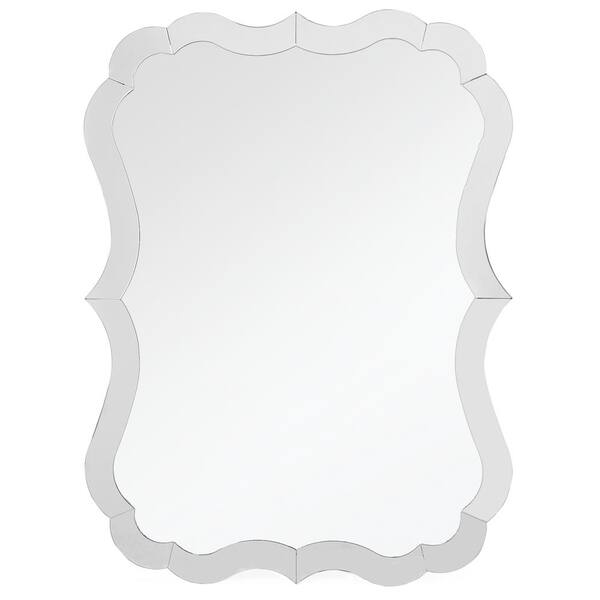 Camden Isle Perfect Symmetry 32 in. x 24 in. Modern Irregular Framed Decorative Mirror