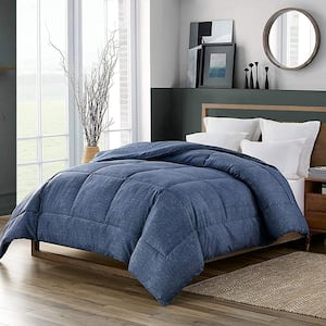 Full Size All Season Ultra Soft Down Alternative Single Comforter, Dark Indigo