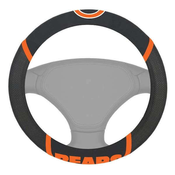 NFL - Chicago Bears Embroidered Steering Wheel Cover in Black - 15in. Diameter