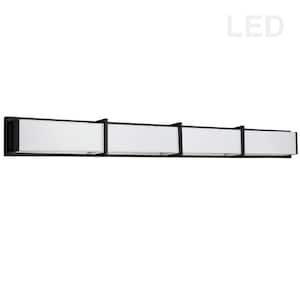 Winston 1-Light 46.25 in. Matte Black LED Vanity Light Bar with Ambient Light