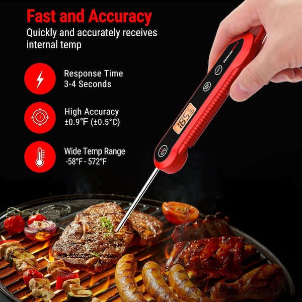 Waterproof Digital Instant Read Meat Thermometer Food Candy Cooking Kitchen Thermometer