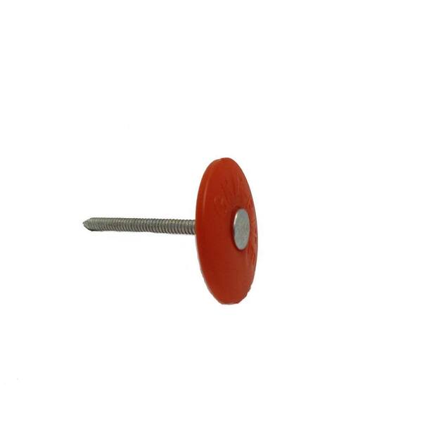 PrimeSource #12 x 7/8 in. Electro-Galvanized Plastic Cap Roofing Nail (8250-Pack)